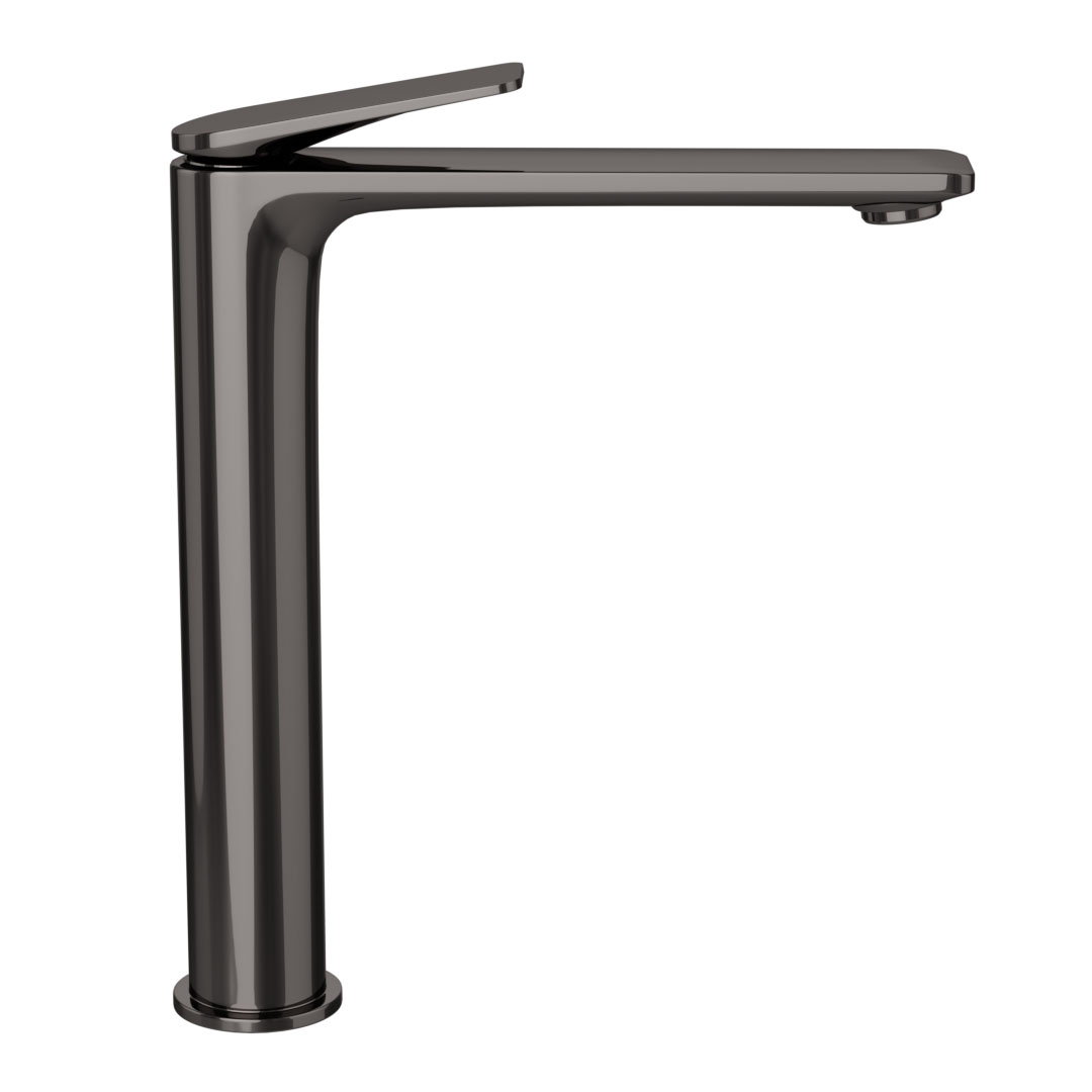 Black Chrome Lever High Neck Basin Mixer Laguna Jaquar Global