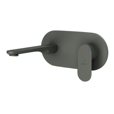 الصورة: الأجزاء المكشوفة لمحبس يدوي مدمج في الحائط بذراع واحد - جرافيت