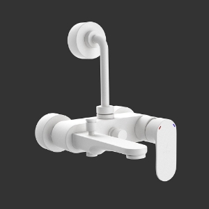 Picture of Single Lever Bath & Shower Mixer 3-in-1 System - White Matt