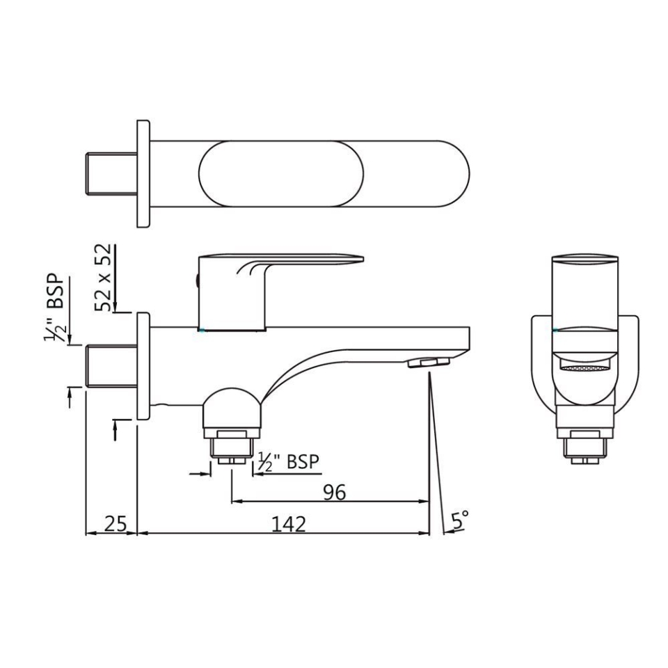 Jaquar Faucets, Opal Prime, Two Way Bib Tap, OPP-CHR-15041PM | Jaquar ...