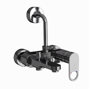 Picture of Single Lever Bath & Shower Mixer 3-in-1 System - Black Chrome