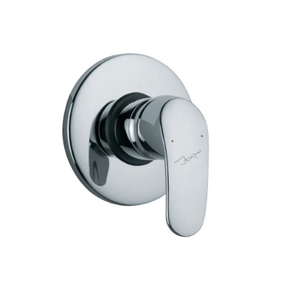 الصورة: مجموعة الأجزاء المكشوفة لمحبس يدوي مدمج في الحائط بذراع واحد