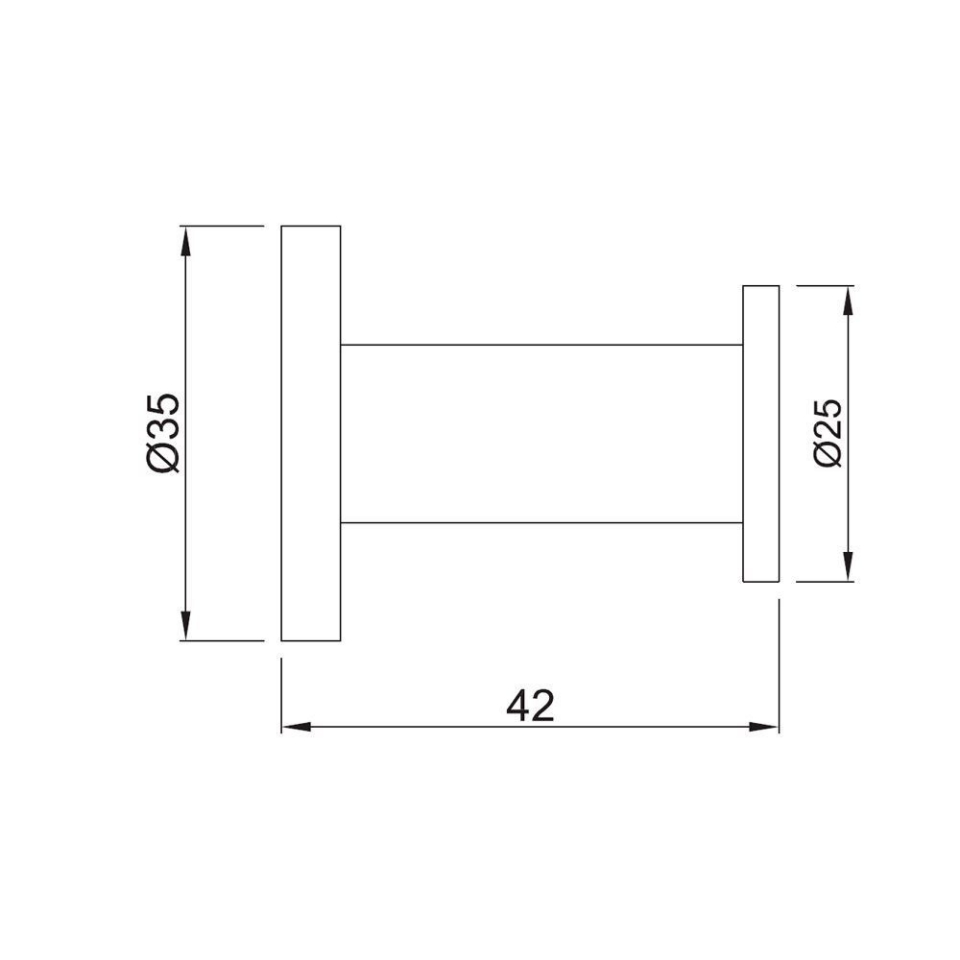 Continental Single Robe Hook for Bathrooms | Jaquar Global
