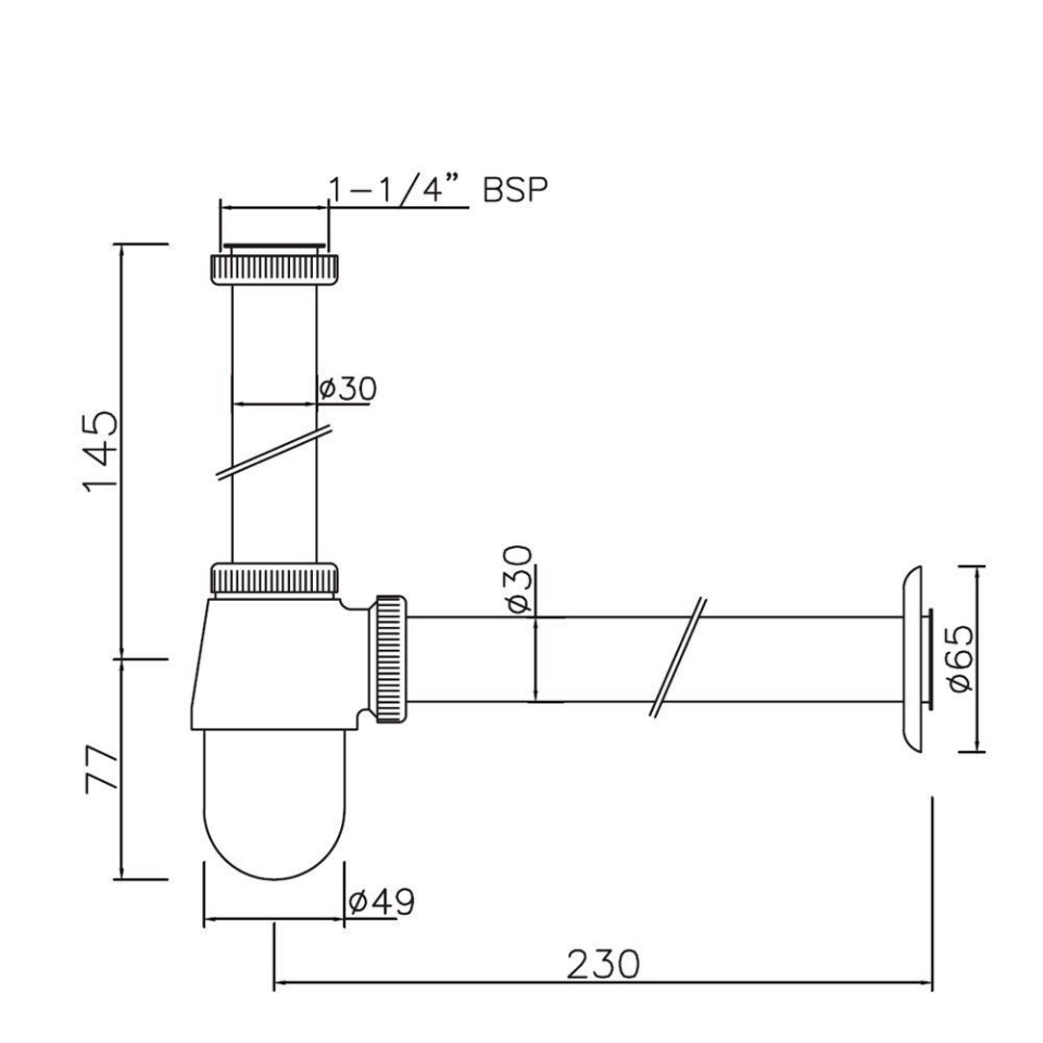 Jaquar Faucets, Allied, Bottle Trap, ALEESS773ML190X125 Jaquar Global