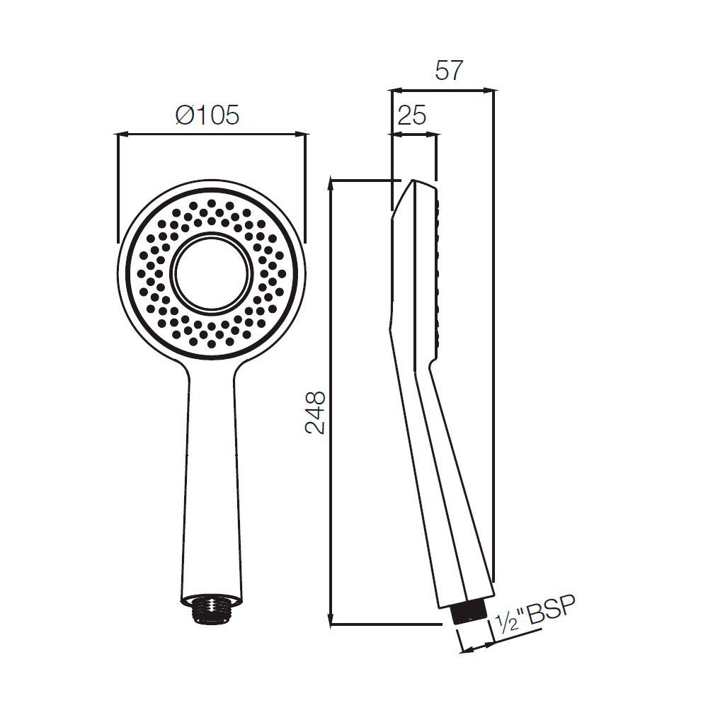Chrome - Designer Round Air Effect Hand Shower | Jaquar Global