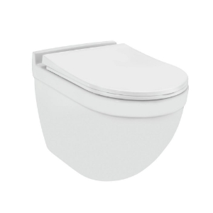 Picture of WC Suspendu sans bride avec installation invisible - Blanc