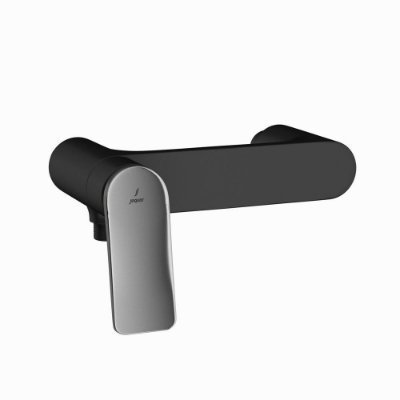 الصورة: خلاط شاور بذراع واحد - الذراع: كروم أسود | الجسم: أسود مطفي