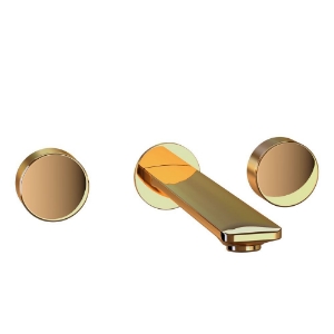 Picture of Kit de pièces apparentes du mitigeur de lavabo 3 trous encastré - PVD doré brillant