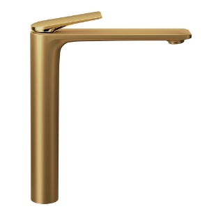 Picture of Extended Mono basin mixer - Lever: Gold Bright PVD | Body: Gold Matt PVD