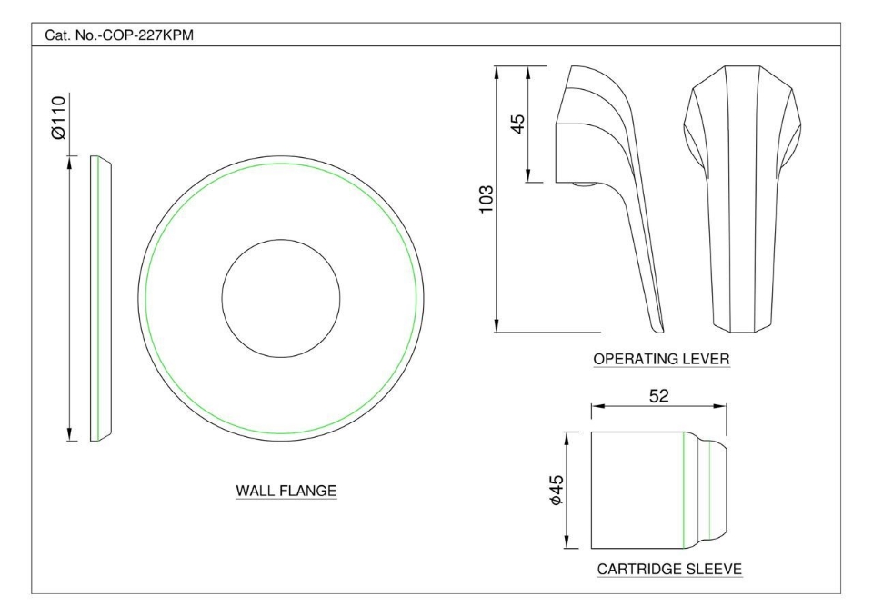 Continental Prime Inwall Manual Valve One Lever Jaquar Global