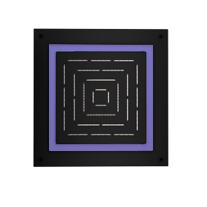 Picture of Douche à fonction unique de forme carrée Maze Prime - Noir Mat