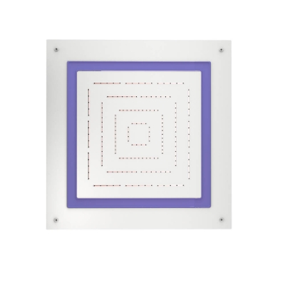 Picture of Douche à fonction unique de forme carrée Maze Prime - Blanc Mat