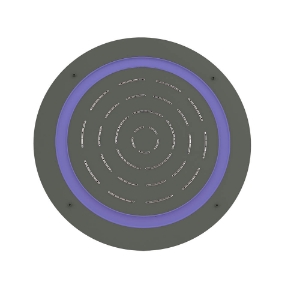 Picture of Douche à fonction unique de forme ronde Maze Prime - Graphite