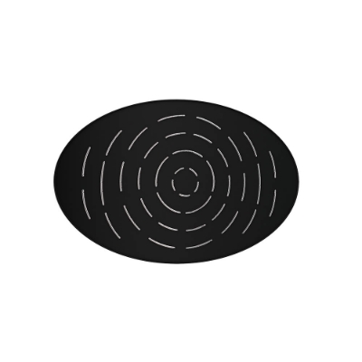 Picture of Douche de tête MAZE de forme ovale à fonction unique - Noir Mat