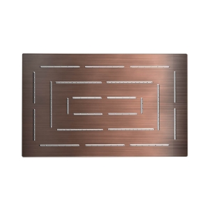 Picture of Single Function Rectangular Shape Maze Overhead Shower - Antique Copper