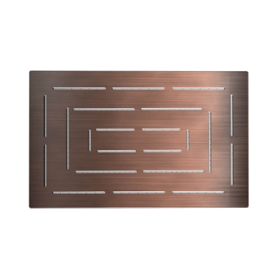 Picture of Single Function Rectangular Shape Maze Overhead Shower - Antique Copper