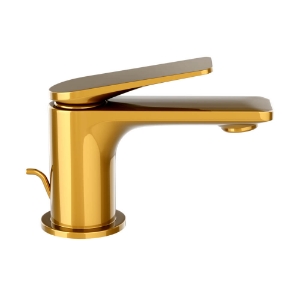 Picture of Mitigeur de lavabo monocommande avec vidage Popup - PVD doré brillant
