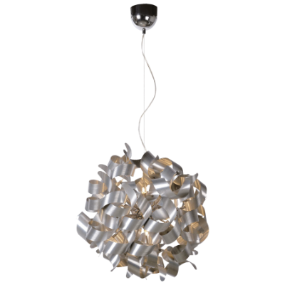 الصورة: مصباح نجفة بسلاسل منحنية من 12 مصباحًا