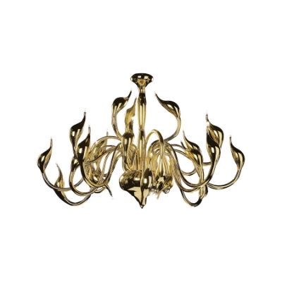 الصورة: مصباح نجفة ميتا سوان من 18 مصباحًا