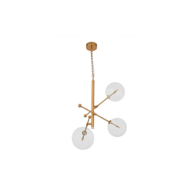 الصورة: نجفة مدلاة من النحاس المصقول