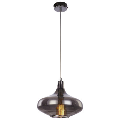 Picture of Suspension en verre fumé 1 ampoule