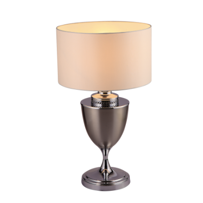 الصورة: مصباح منضدة ظلي من القماش