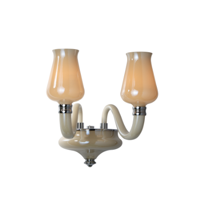 الصورة: مصباح حائط شامبين بمصباحين