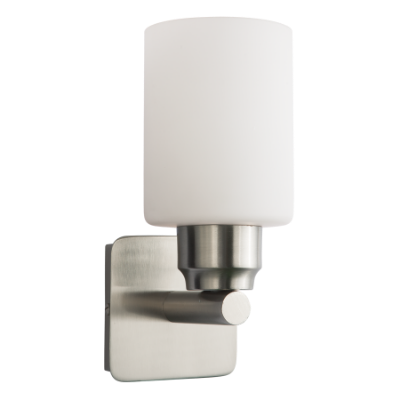 الصورة: مصباح حائط من زجاج الأوبال بمصباح واحد