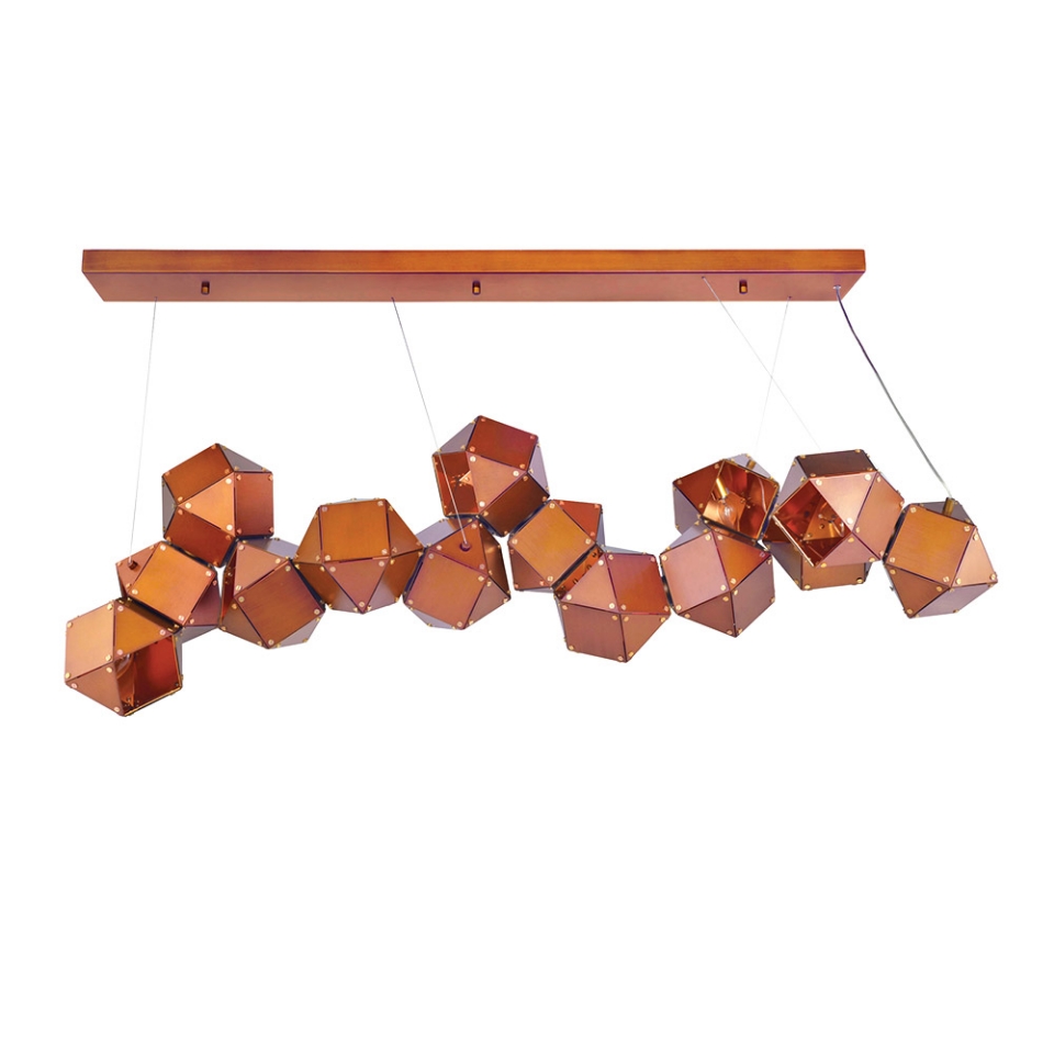 Picture of 10 LT Aluminium Hexagon style Pendant