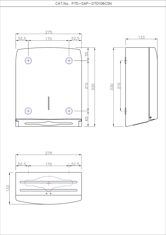 Washroom Accessories Paper Towel Dispensers Wall Mounted PAPER
