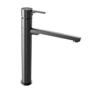 Picture of Single Lever High Neck Basin Mixer  - Black Chrome
