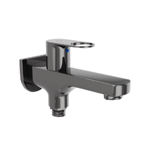 Picture of Two Way Bib Tap - Black chrome