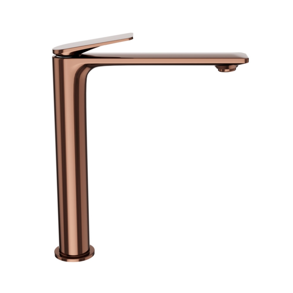 Picture of Single Lever High Neck Basin Mixer - Blush Gold PVD