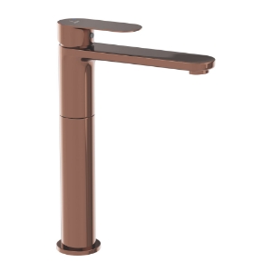 Picture of Single Lever High Neck Basin Mixer - Blush Gold PVD