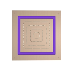 Picture of Douche à fonction unique de forme carrée Maze Prime - Poussière d'or