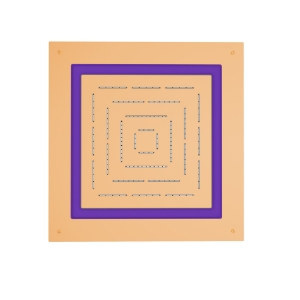 Picture of Douche à fonction unique de forme carrée Maze Prime - Plein d'or