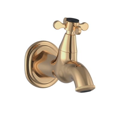 Picture of Bib Tap with Wall Flange - Full Gold
