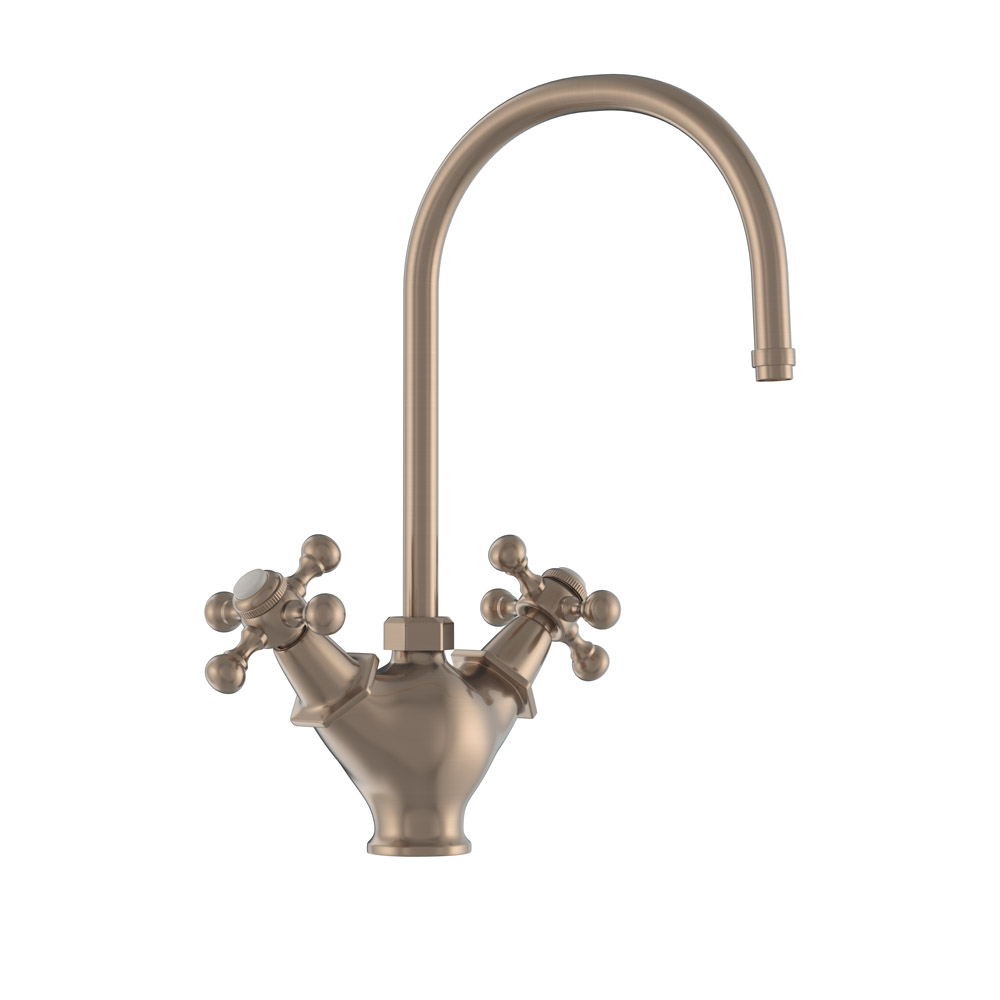 Queens Gold Dust Mono Sink Mixer Swivel Spout Jaquar Global