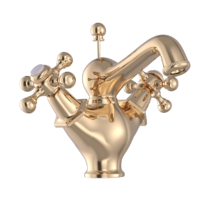 Picture of Mitigeur de lavabo monobloc avec vidage automatique - Plein d'or