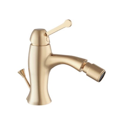 Picture of Single Lever Bidet Mixer with Popup Waste - Full Gold