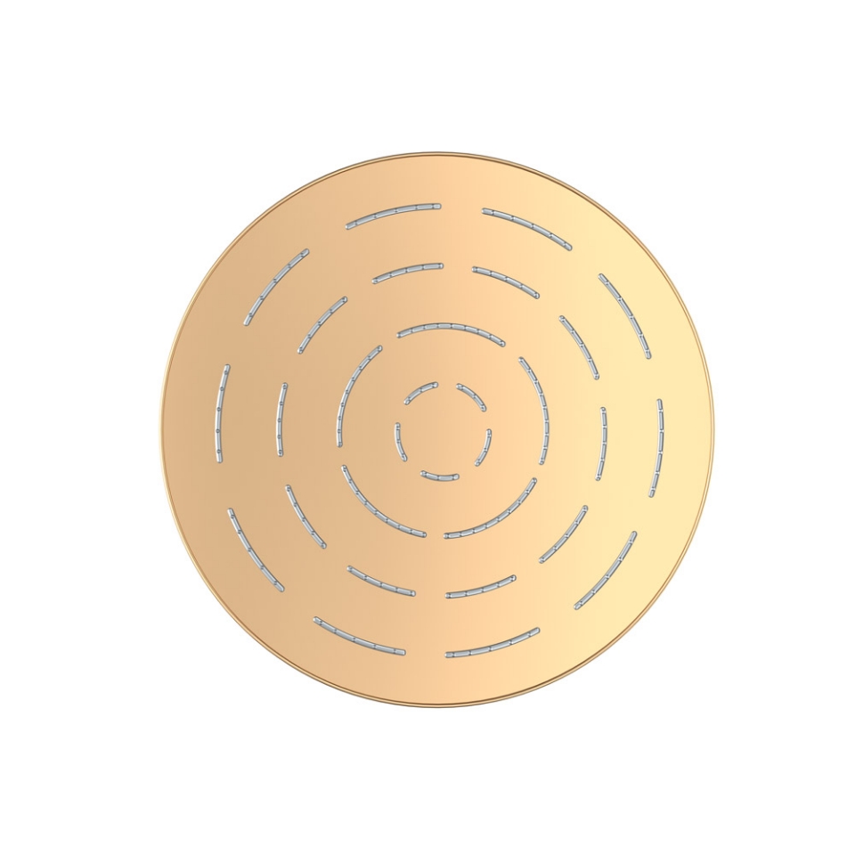 Picture of Single Function Round Shape Maze Overhead Shower - Auric Gold
