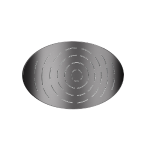 Picture of Oval Shape Maze Overhead Shower - Black Chrome
