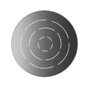Picture of Douche de tête MAZE de forme ronde à fonction unique - Chrome noir