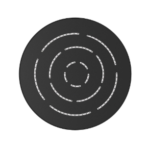 Picture of Douche de tête MAZE de forme ronde à fonction unique - Noir Mat