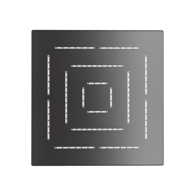 Picture of Square Shape Maze Overhead Shower - Black Chrome