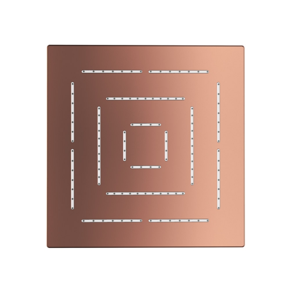 Picture of Square Shape Maze Overhead Shower - Blush Gold PVD