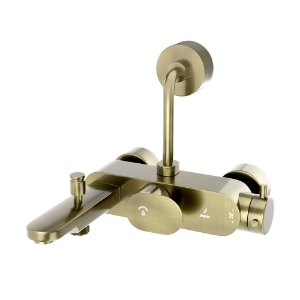 Picture of Exposed Thermostatic Bath & Shower Mixer 3-in-1 System - Antique Bronze