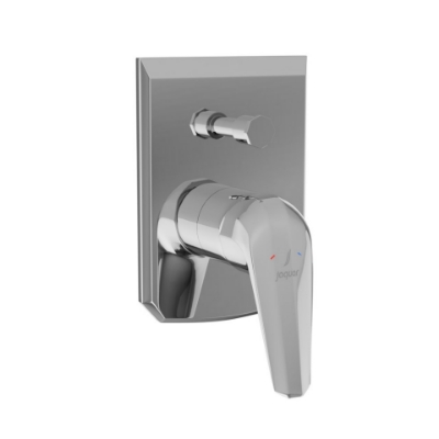 الصورة: مجموعة الأجزاء المكشوفة من محول داخل الحائط عالي التدفق بذراع واحد 