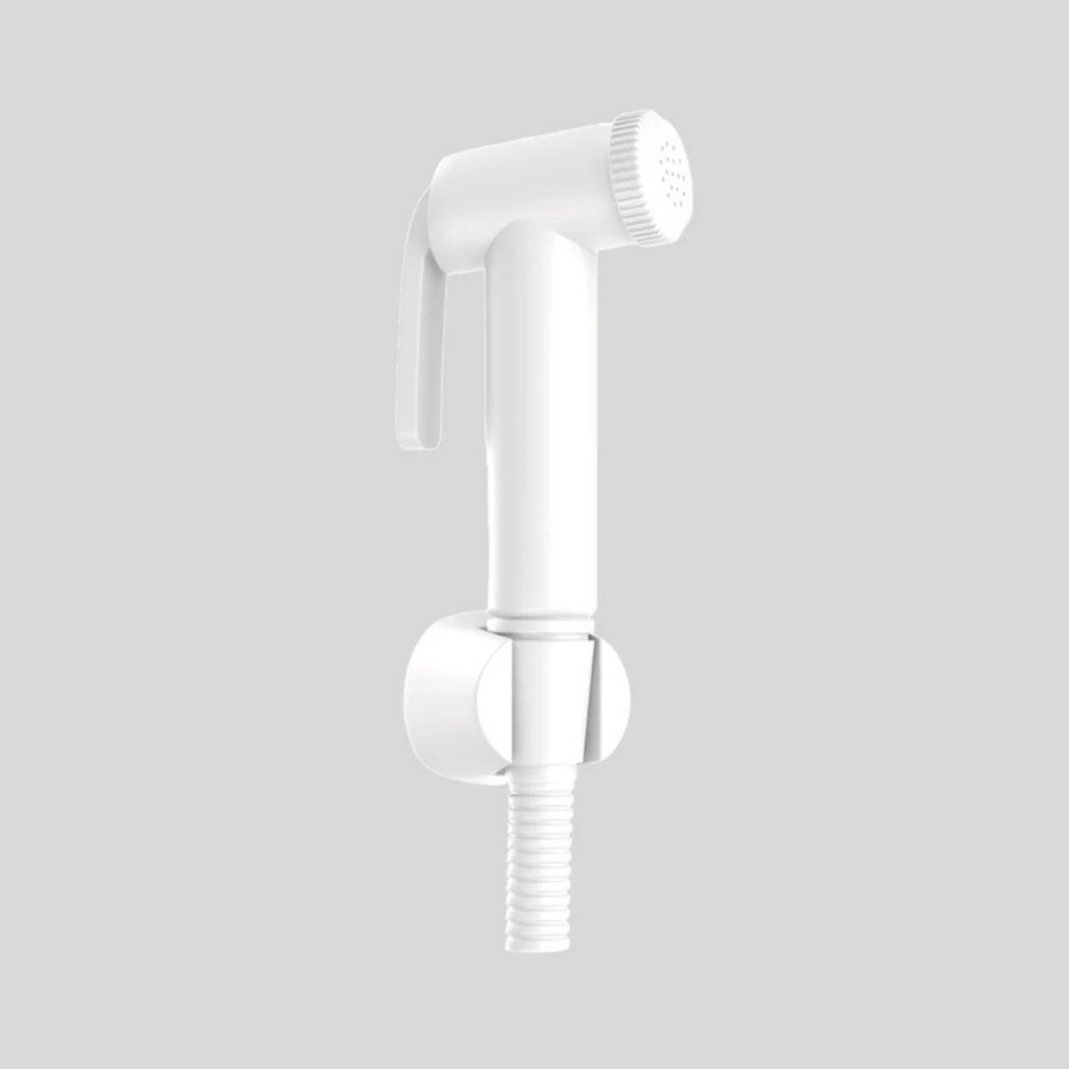 White Matt Health Faucet With Flexible Pipe Jaquar Global