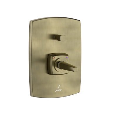 الصورة: مجموعة الأجزاء المكشوفة من محول مدمج في الحائط جوي استيك - برونز معتق